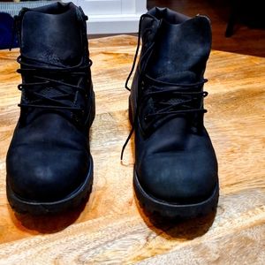 Boy Black Timberland Boots